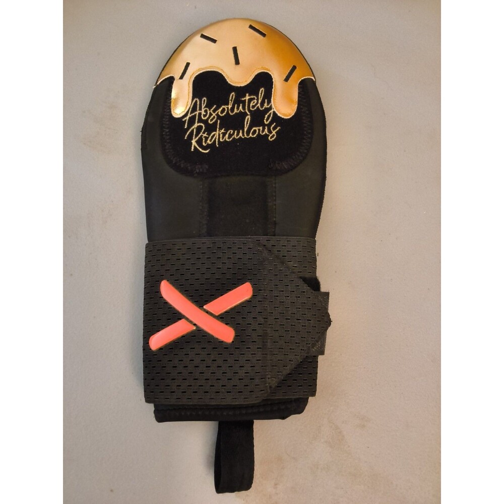 Absolutely Ridiculous Sliding Mitt Black w/ Gold Drip Very Light Use